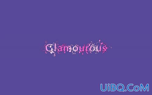 ps 制作Glamourous字体特效