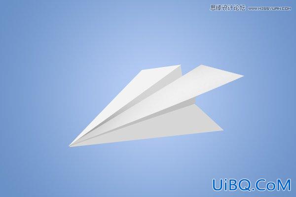 ps绘制逼真的纸飞机教程