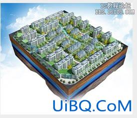 ps制作非常开阔的立体场景展示图