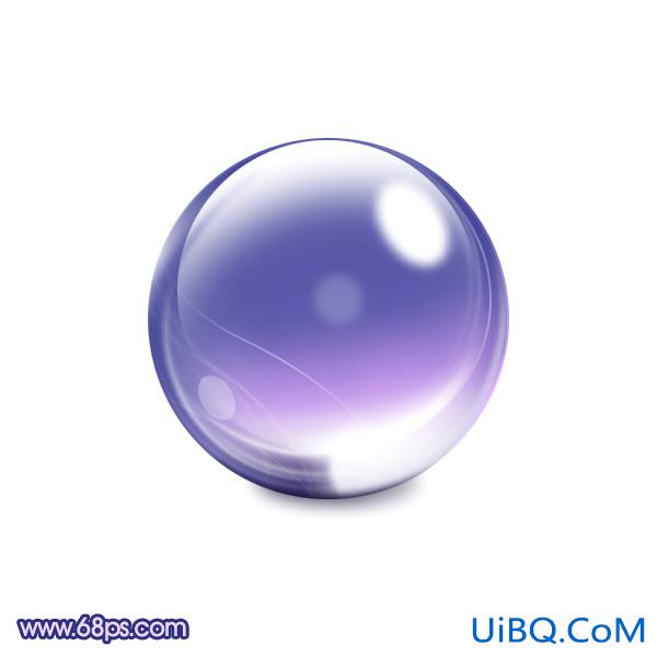 ps制作漂亮的紫色水晶球