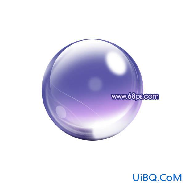ps制作漂亮的紫色水晶球