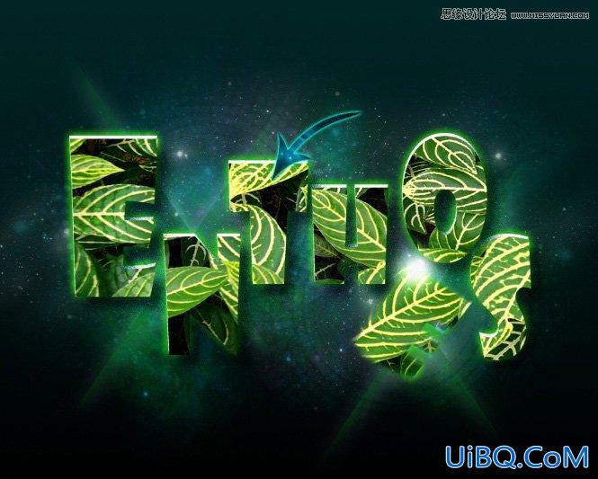 ps设计星云背景抽象纹理文字教程