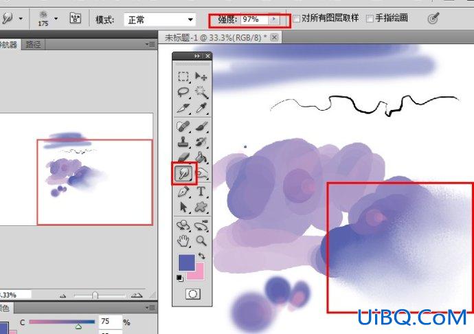 ps仿水彩作画过程