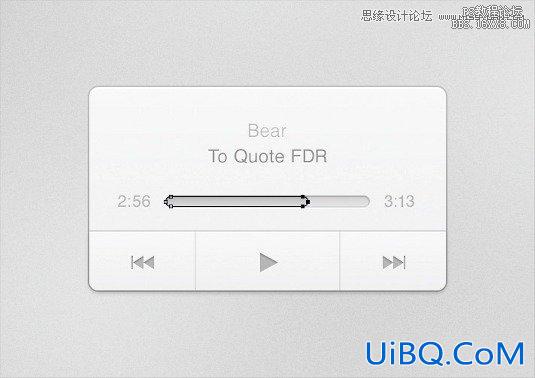 ps设计音乐播放器教程