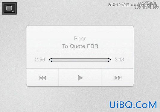 ps设计音乐播放器教程