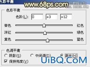 PS调出情侣图片怀旧的暖色调