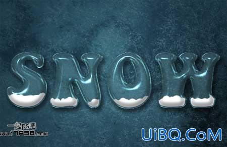 ps冰雪塑料字