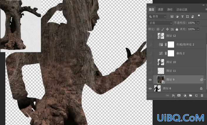 创意合成，用Photoshop合成一个在奔跑的树人