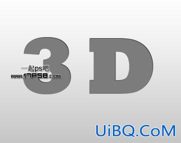 用ps制作3D立体金属字