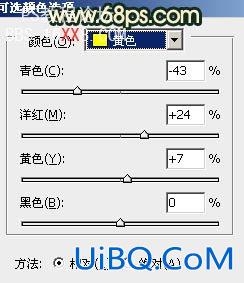 ps春季人物外景照片的橙绿柔美色