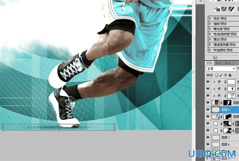 PS手绘一张霸气十足的NBA篮球巨星詹姆斯写真海报