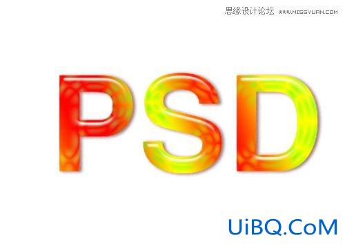 ps制作琥珀立体字教程
