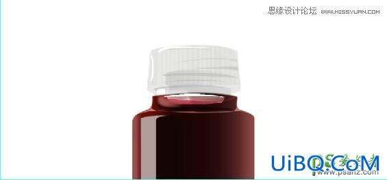 PS手绘教程：学习手工制作立体质感风格的玻璃饮料瓶造型