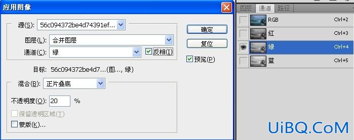 ps为图片调出暗绿忧郁特效的教程