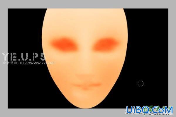 PS鼠绘简单个性的人脸面具，恐怖吓人的人脸面具模型绘制