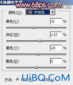 ps处理树林婚纱照片柔和的暗调紫褐色