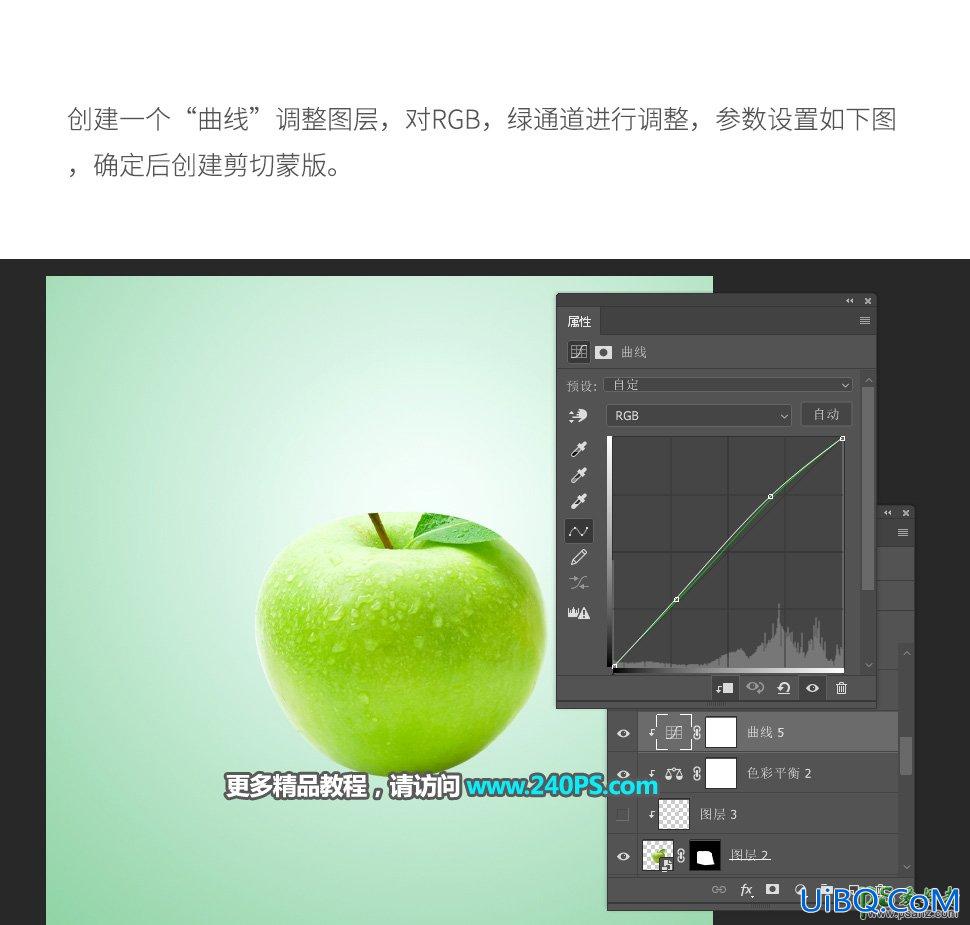 PS合成纯天然苹果果汁饮料，清凉夏日青苹果果汁饮料图片