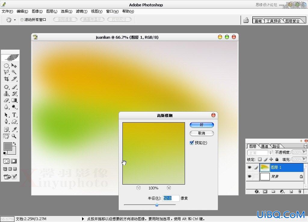 ps制作清新的婚纱写真模板