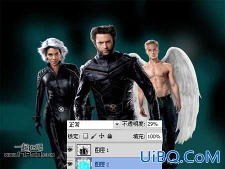 用ps制作X战警电影海报