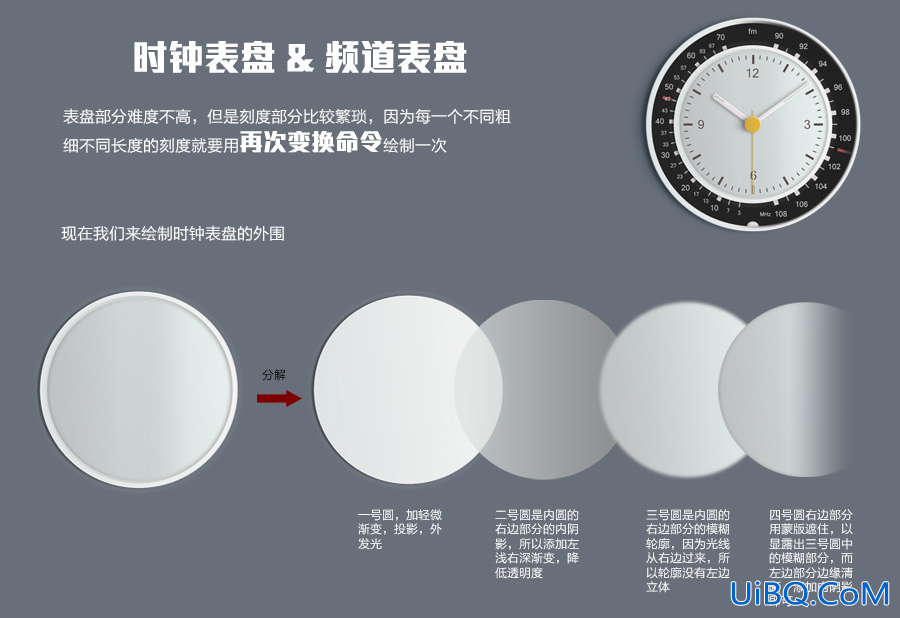 ps制作收音机UI图标教程