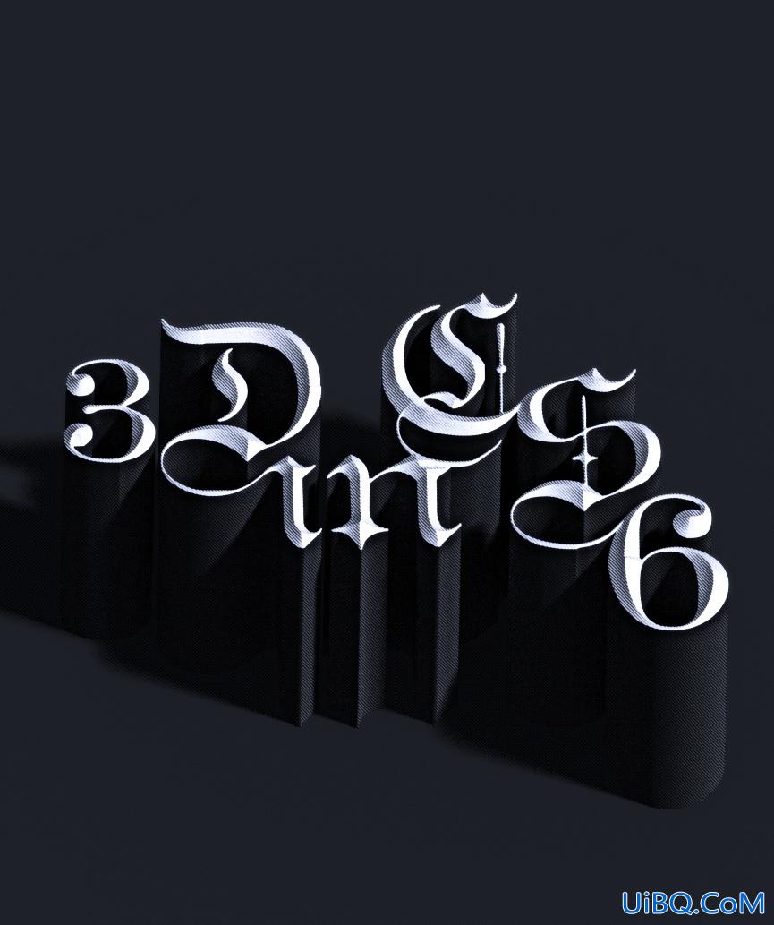 ps CS6设计3D字教程