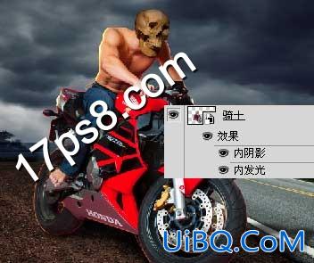 用ps合成地狱骑士电影海报