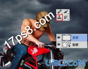 用ps合成地狱骑士电影海报