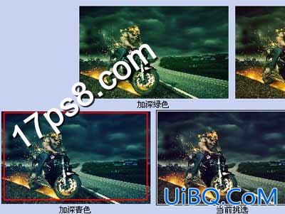 用ps合成地狱骑士电影海报