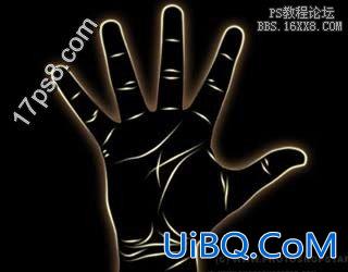 用ps制作诡异的发光特效