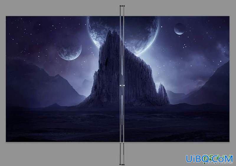 Photoshop合成科幻的宇宙奇观场景,星球,星际素材图,唯美的外星球奇观。