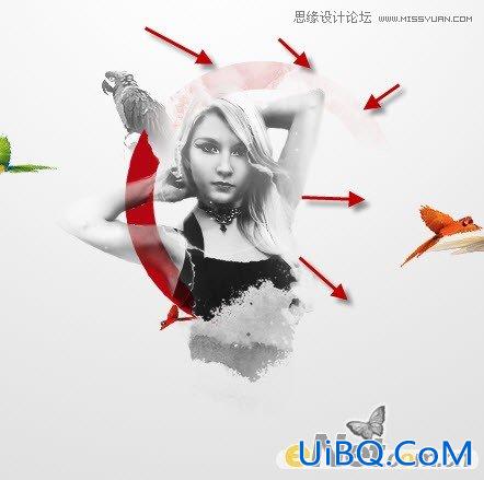 ps打造梦幻光影效果的美女海报教程