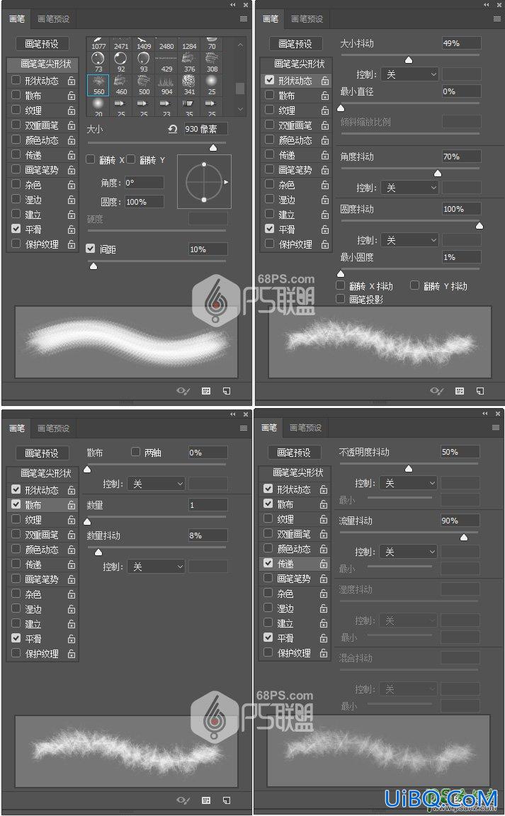 PS手工制作漂亮的铅笔画效果的狼头像，涂鸦素描野狼头像