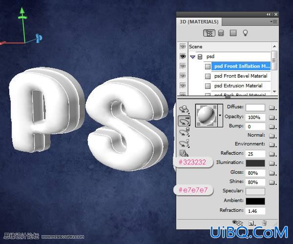 ps制作塑料效果的立体字教程