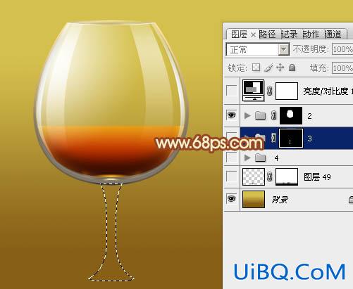 ps制作非常剔透的玻璃高脚杯