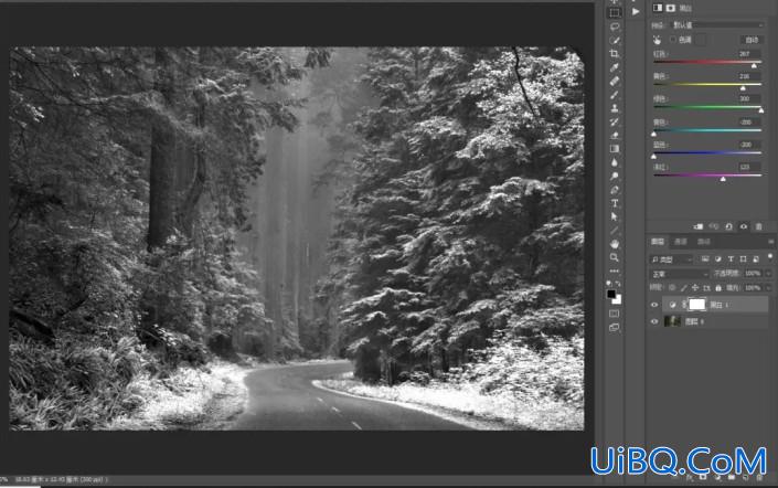 雪景效果，用明度蒙版给照片营造雪景效果