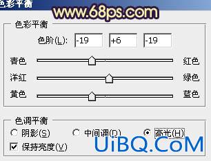 ps人物暗蓝色调调色教程