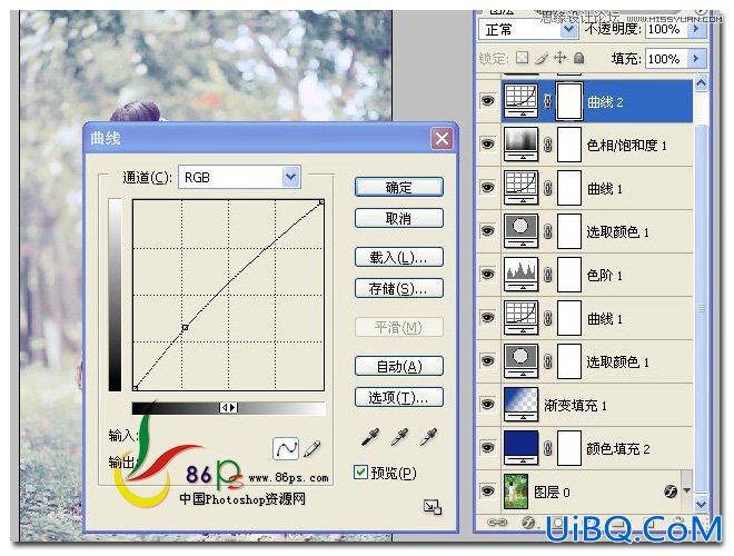 ps调出夏日外景柔和日系色调