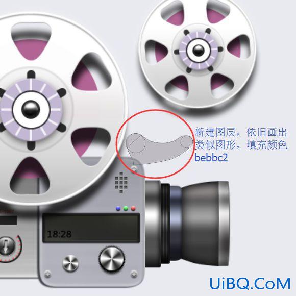 PS鼠绘一部播映机素材图,播影机,放映机图片。