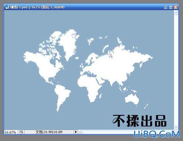 ps制作很不错的世界地图壁纸教程