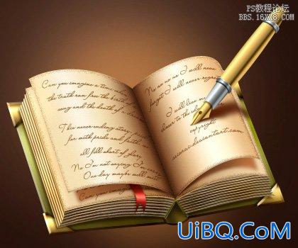 ps鼠绘一个书本图标教程