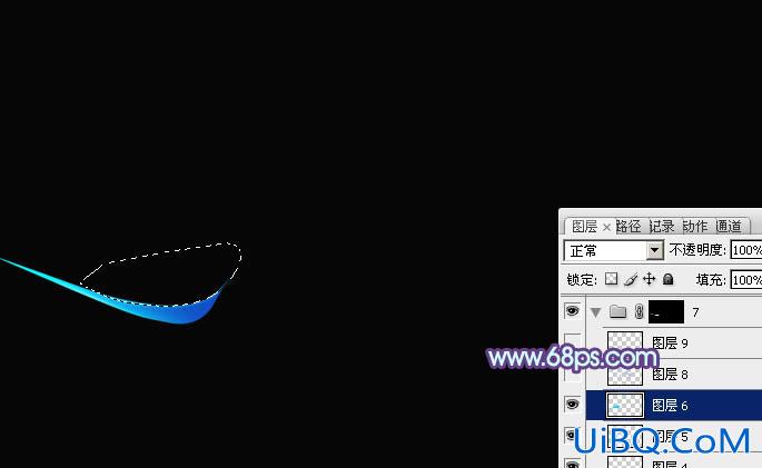ps练习鼠绘光束图片
