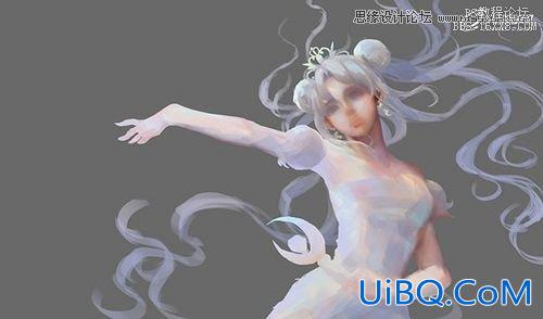ps手绘美女公主插画教程