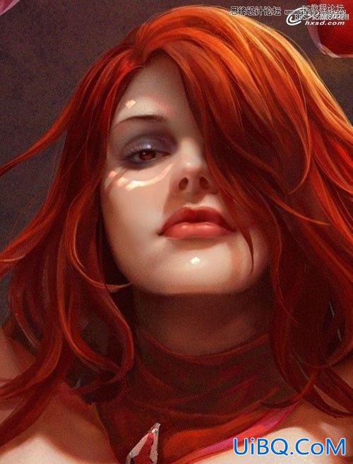 ps手绘美女公主插画教程