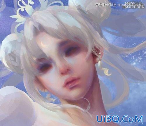 ps手绘美女公主插画教程