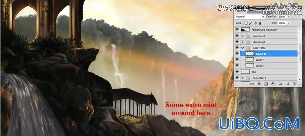 ps手绘指环王中土世界场景教程