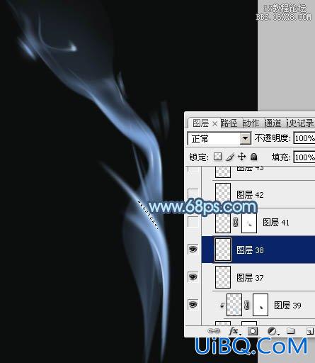 ps鼠绘一缕烟雾教程