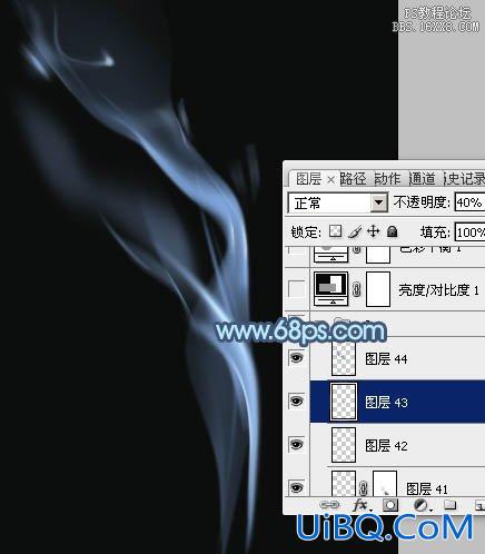 ps鼠绘一缕烟雾教程