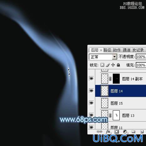 ps鼠绘一缕烟雾教程