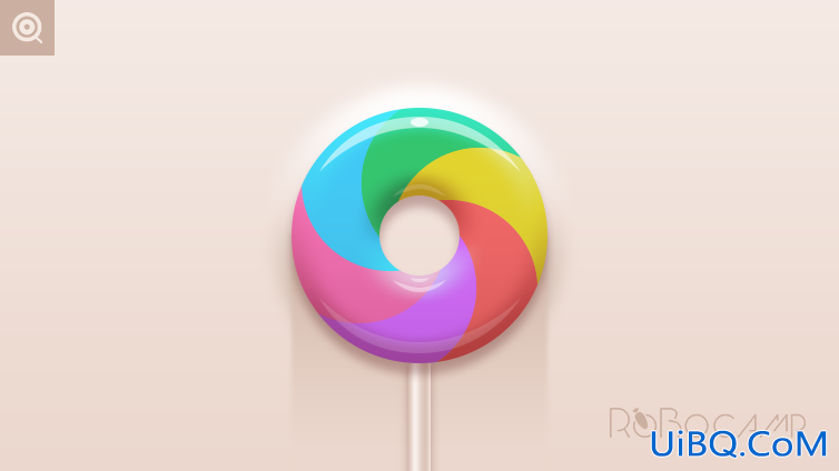 PS手绘彩色质感的棒棒糖失量图素材，立体棒棒糖。
