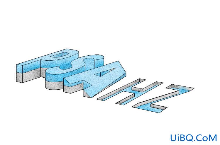 ps字效教程：学习制作质感个性的立体字，有层次感的3D立体文字。